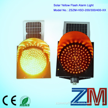 China Zszm Factory Price Waterproof 200/300/400mm LED Flashing Solar Traffic Light/ Solar Flashing Light
